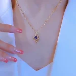Daya Glow Zirkon Kübrik Kolye