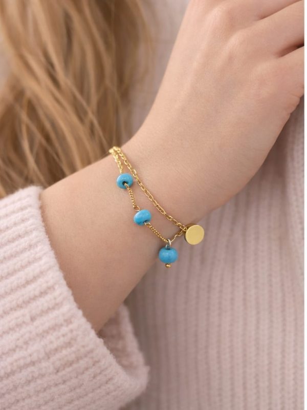 BONCUKLU YUVARLŞAK BİLEKLİK